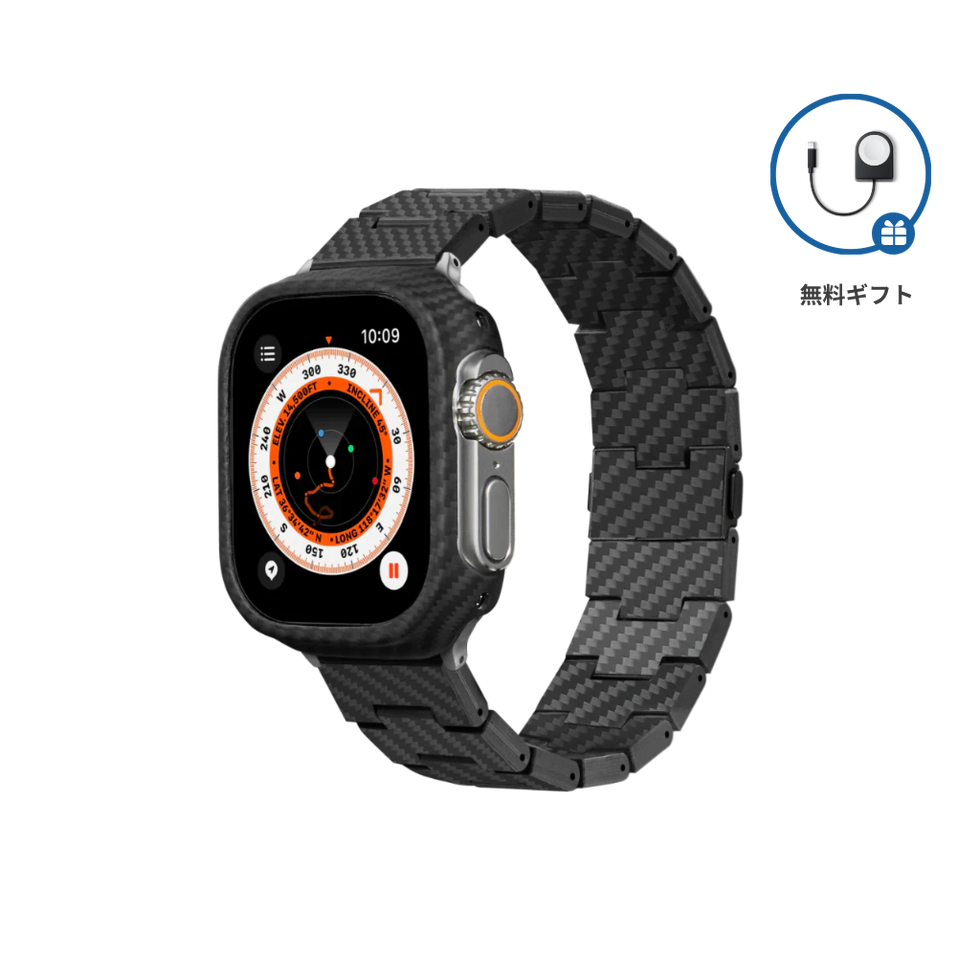 カーボンファイバーウォッチバンド Apple Watch と Apple Watch Ultraシリーズ 適用