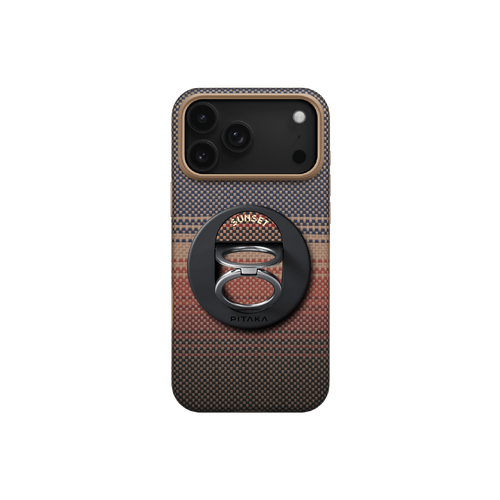 iPhone 17 Pro Max / Sunset(サンセット) / 軍用セット1:スマホケース+スマホリングGrip3