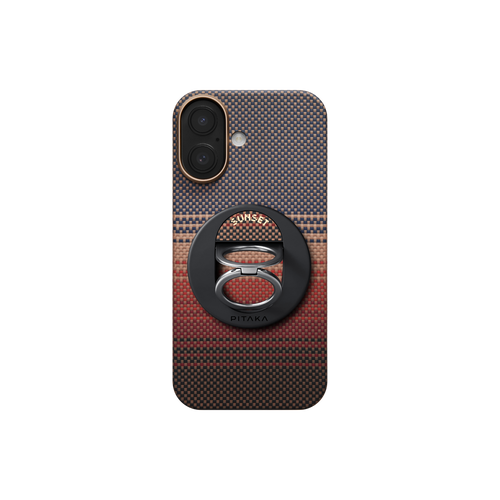 iPhone 17 / Sunset(サンセット) / 極薄セット1:スマホケース+スマホリングGrip3