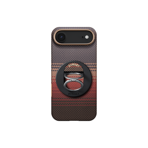 iPhone Air / Sunset(サンセット) / 極薄セット1:スマホケース+スマホリングGrip3