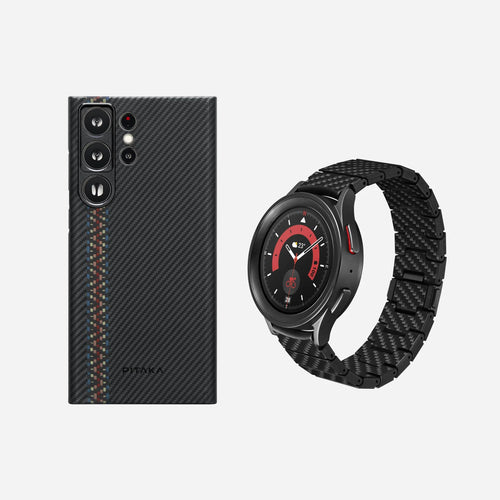 S23 Ultra (6.8インチ) / 600D ラプソディ / ケース+Galaxy Watch用バンド