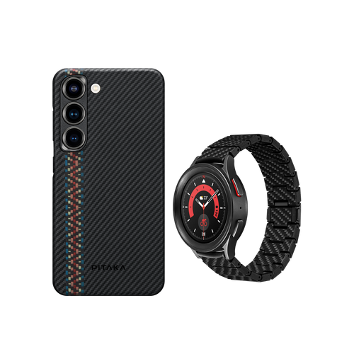 S23 (6.1インチ) / 600D ラプソディ / ケース+Galaxy Watch用バンド