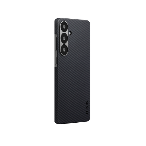 Samsung Galaxy S25 / 600D 黒/グレーツイル柄 / Ultra-Slim Case 極薄ケース
