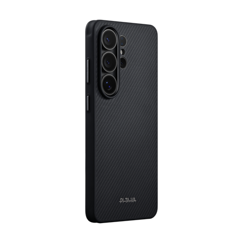 Samsung Galaxy S26 Ultra / 600D 黒/グレーツイル柄 (Aaron Button) / Cairn Case ケルンケース