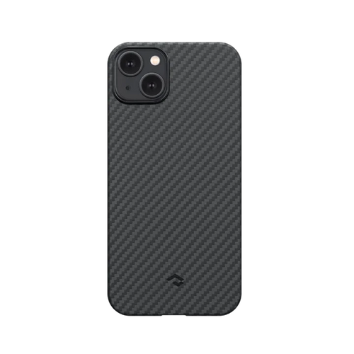 iPhone 14 Plus(6.7インチ) / 1500D 黒/グレーツイル柄 / 浮織ケース