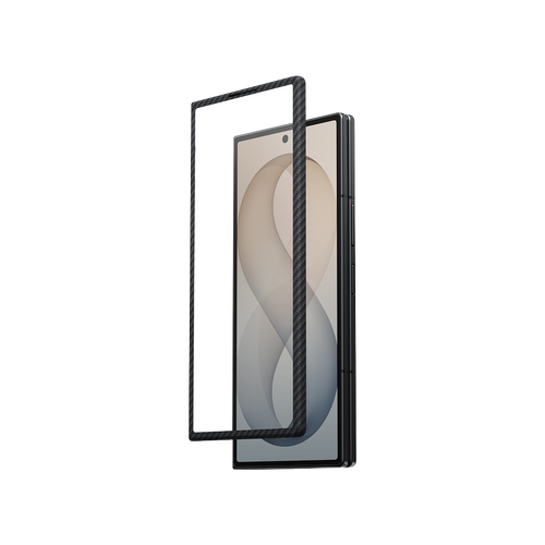 Samsung Galaxy Z Fold8 Ultra / 600D 黒/グレーツイル柄 / フロントガラスのみ