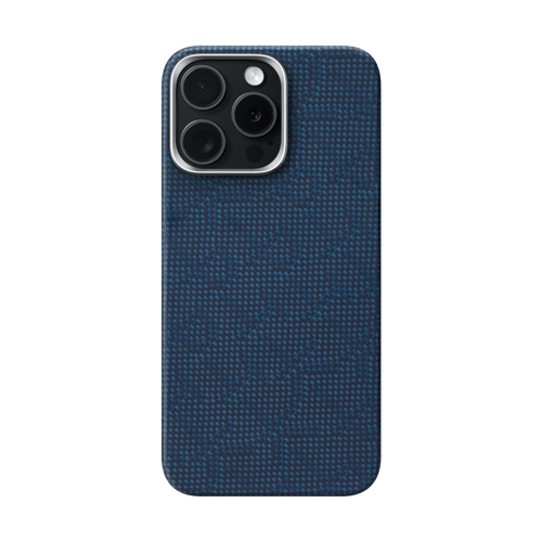 iPhone 15 Pro Max / DarkBlue / 浮織ケース