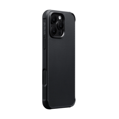 iPhone 16 Pro Max / 600D 黒/グレーツイル柄 / Aramid ProGuard Case プロガード保護ケース