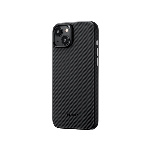 iPhone 15 / 1500D 黒/グレーツイル柄 / Aramid UltraGuard Case 軍用グレード保護ケース