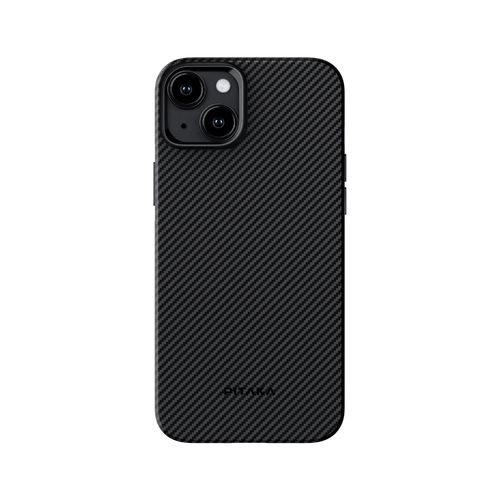 iPhone 15 Plus (6.7″) / 600D 黒/グレーツイル柄