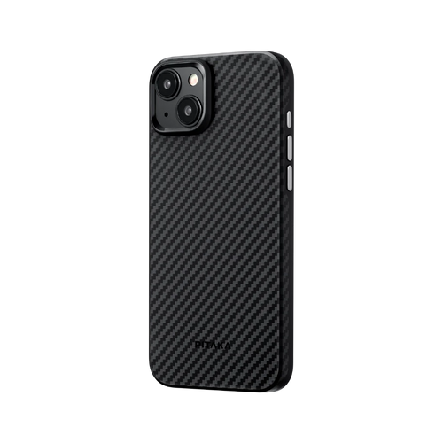 iPhone 15 Plus / 1500D 黒/グレーツイル柄 / Aramid UltraGuard Case 軍用グレード保護ケース
