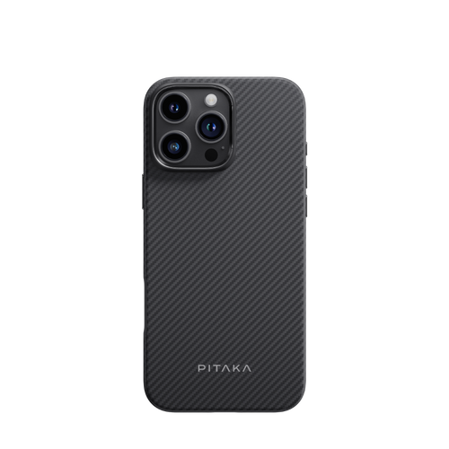 iPhone 16 Pro / 黒/グレーツイル柄 / ケース単品