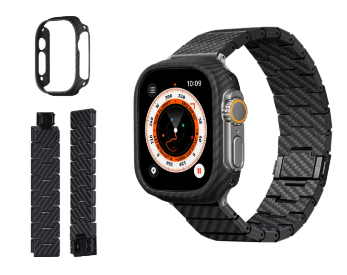 カーボンファイバーウォッチバンド Apple Watch と Apple Watch Ultraシリーズ 適用