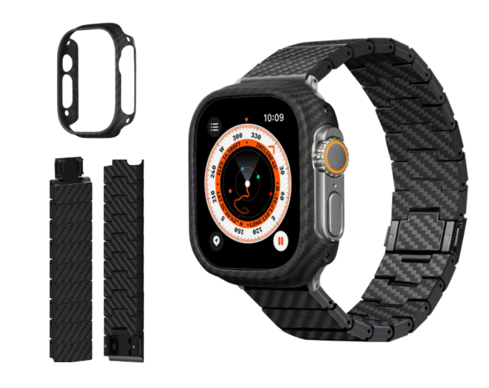 カーボンファイバーウォッチバンド Apple Watch と Apple Watch Ultraシリーズ 適用