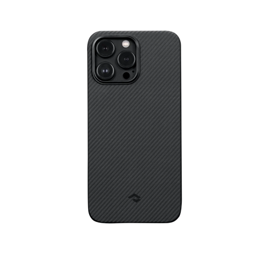 iPhone 14 Pro Max / 600D 黒/グレーツイル柄