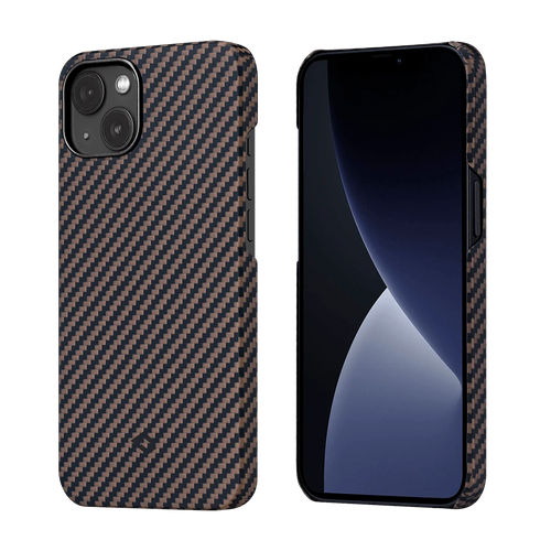 iPhone 13 mini (5.4インチ) / 1500D 黒/ローズゴールドツイル柄