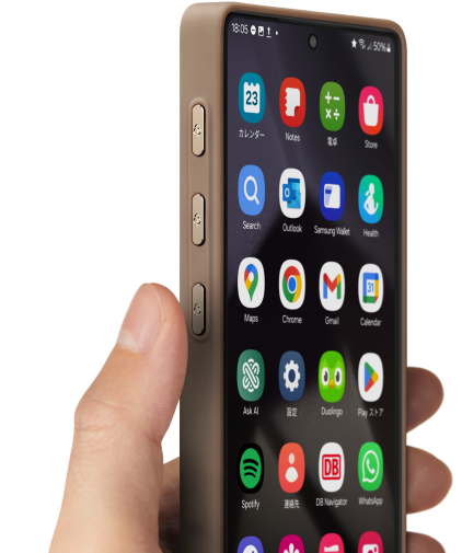 PinButtonケース 全面保護 Samsung Galaxy S25 Ultra / S24 Ultra用