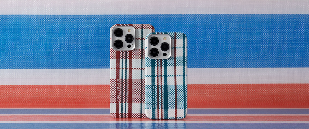 PITAKA × 又一山人：初のコラボスマホケースiPhone 15シリーズ用MagEZ Case 4「紅白藍 red-white-blue」
