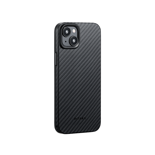 iPhone 15 / 1500D 黒/グレーツイル柄 / Summa Case スマケース