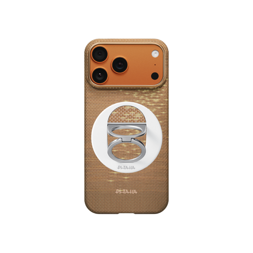 iPhone 17 Pro / 煌金波 / セット：ケース＋スマホリングGrip3