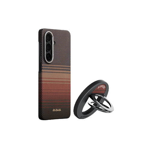 Samsung Galaxy S26 Plus / Sunset（サンセット） / Edge Case セット: スマホケース+スマホリングGrip3