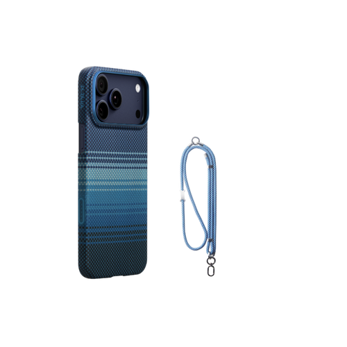 iPhone 17 Pro Max / Moonrise（ムーンライズ） / 極薄セット2:スマホケース+スマホストラップ