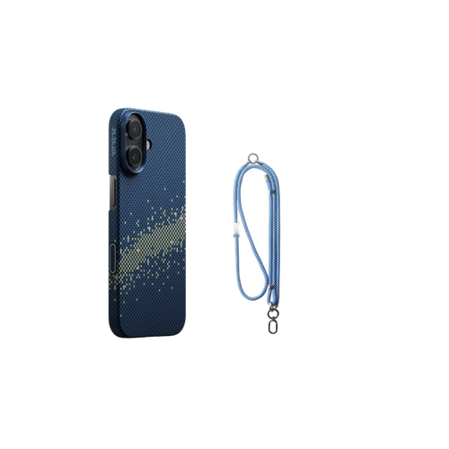 iPhone 17 / 星（MILKY WAY GALAXY） / 極薄セット2:スマホケース+スマホストラップ