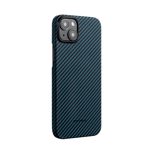 iPhone 15 Plus / 1500D 黒/ブルーツイル柄 / Edge Case エッジケース