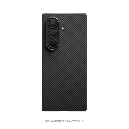 Samsung Galaxy Z Fold7 / 600D 黒/グレーツイル柄 / Ultra-Slim Case 極薄ケース
