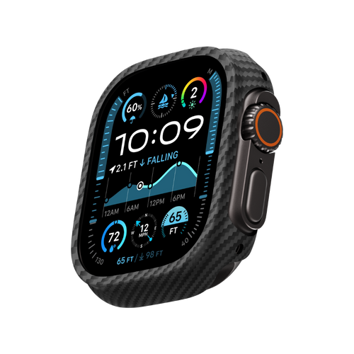 Apple Watch Ultra 3/Ultra 2/ Ultra / 49mm / 600D 黒/グレーツイル柄