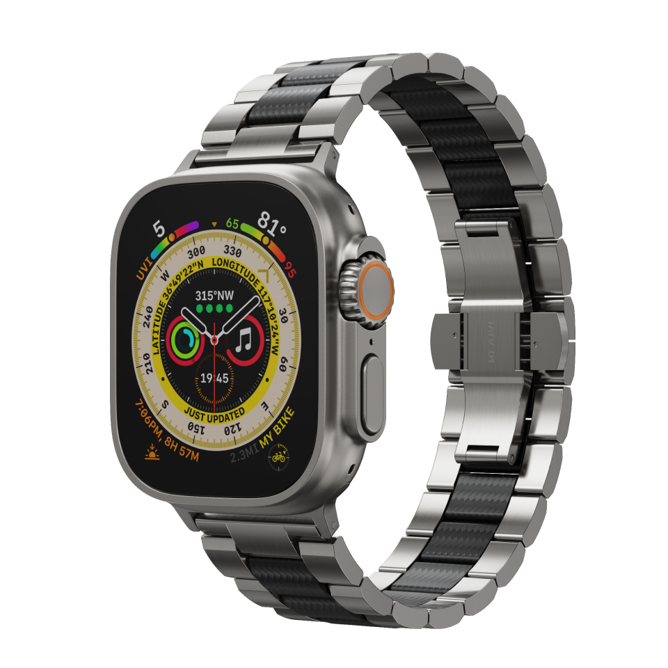 PITAKA Temporal Vessel メタル × カーボンファイバー Apple Watchバンド
