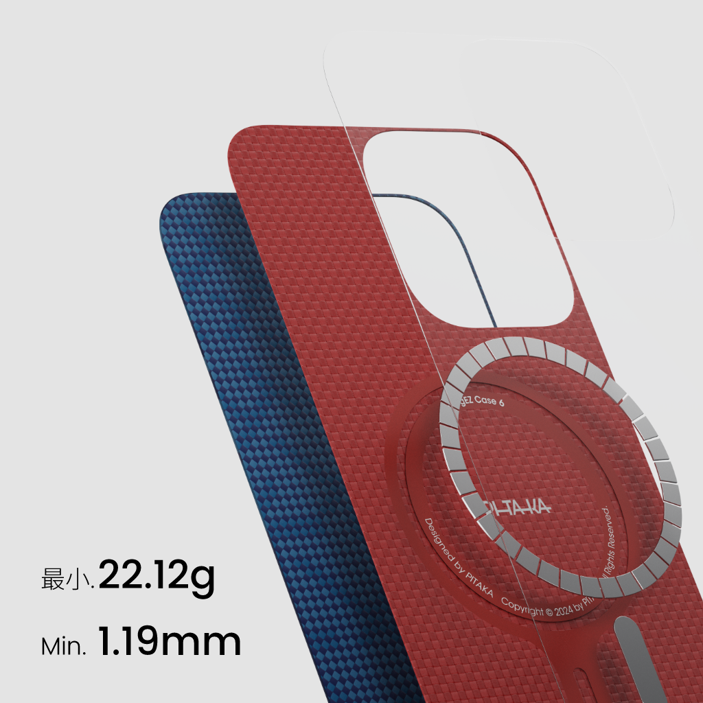 PITAKA 9周年記念モノグラム浮織ケース iPhone 16 Pro Max iPhone 16 Pro & 15 Proシリーズ & Galaxy S24 Ultra対応