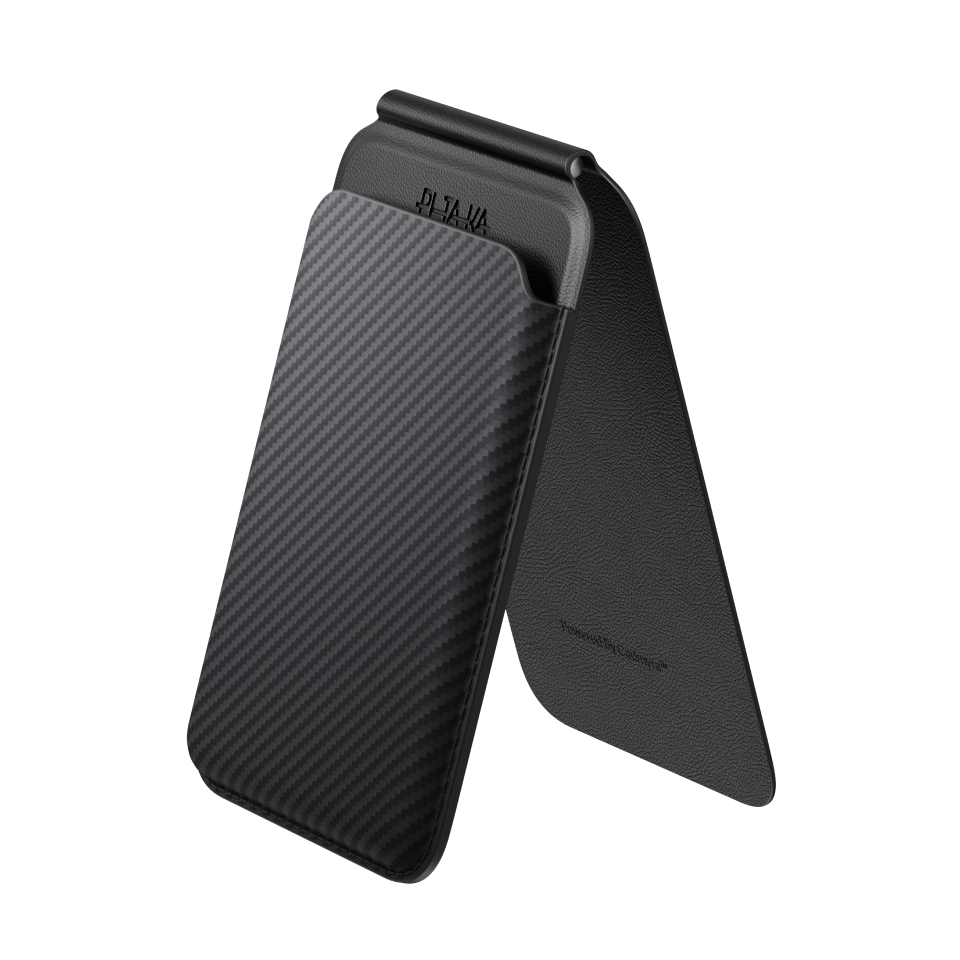 Magnetic Stand Woven Wallet