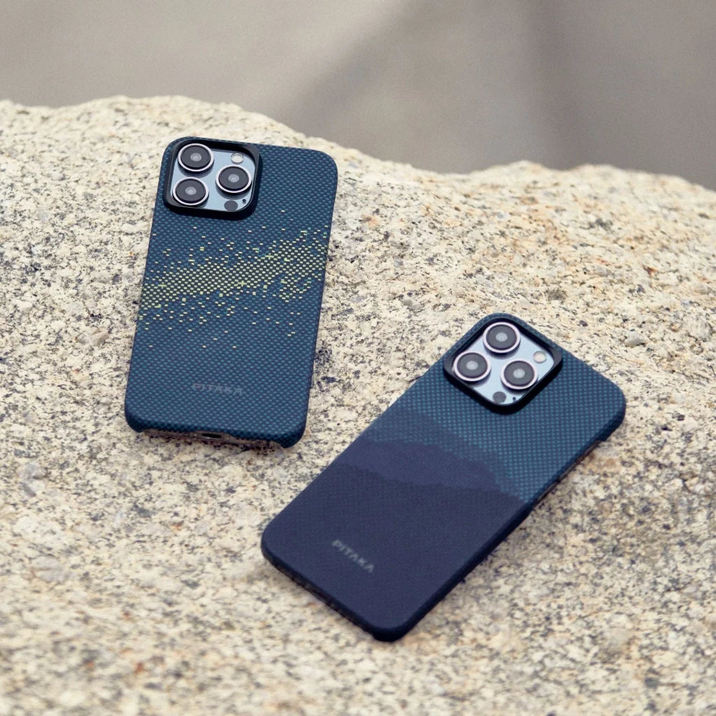 iPhone 15+iPhone 15 Plus+iPhone 15 Pro+iPhone 15 Pro Max,山（OVER THE HORIZON）+星（MILKY WAY GALAXY）,浮織ケース