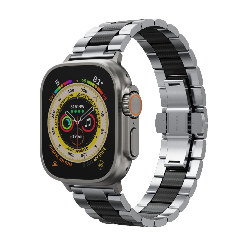 PITAKA Temporal Vessel メタル × カーボンファイバー Apple Watchバンド