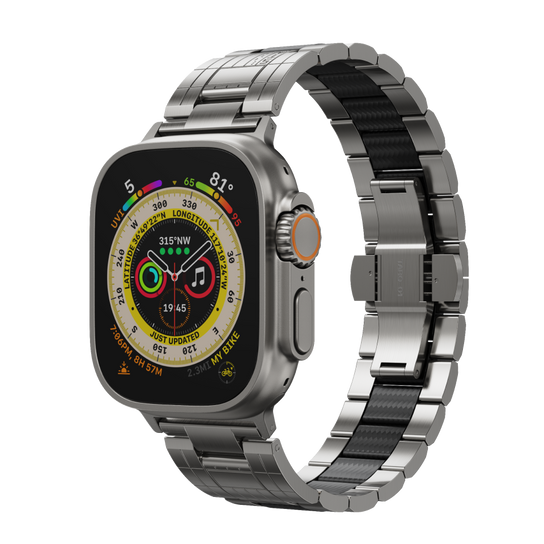 PITAKA Temporal Vessel メタル × カーボンファイバー Apple Watchバンド