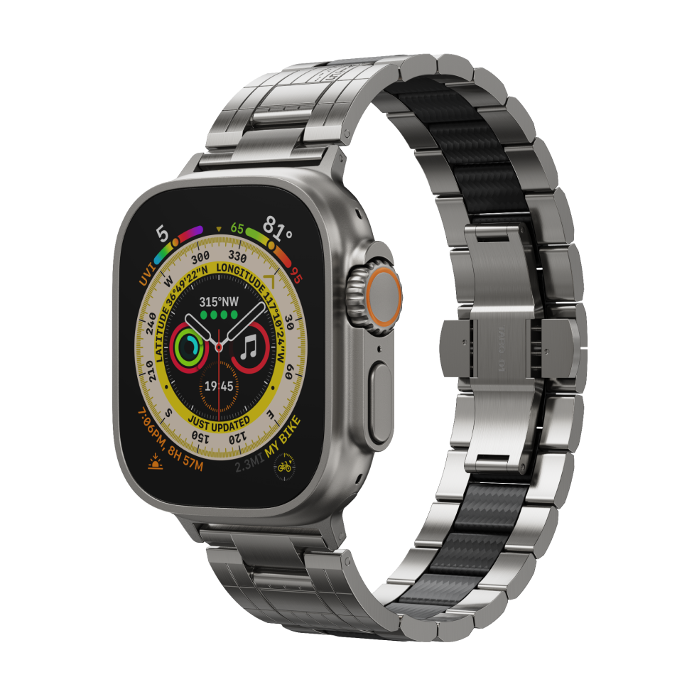 PITAKA Temporal Vessel メタル × カーボンファイバー Apple Watchバンド