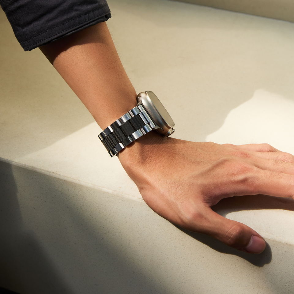 PITAKA Temporal Vessel メタル × カーボンファイバー Apple Watchバンド