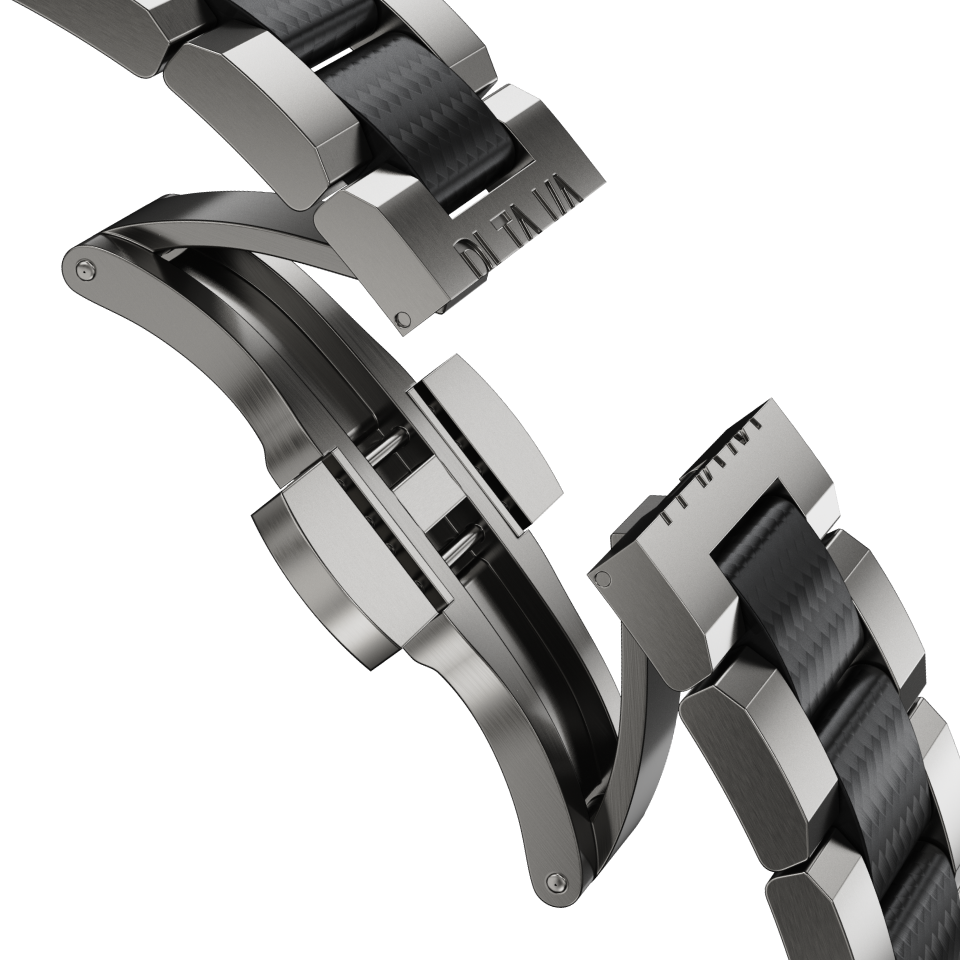 PITAKA Temporal Vessel メタル × カーボンファイバー Apple Watchバンド
