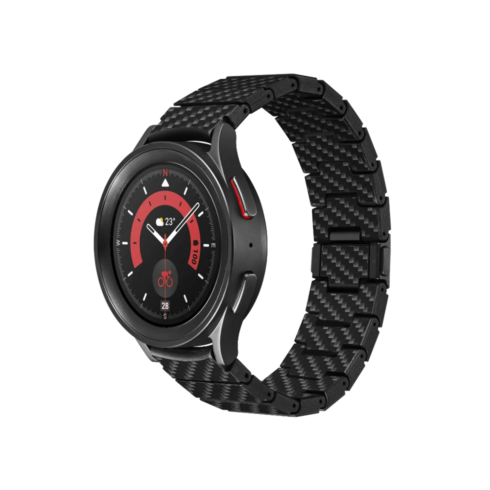 Galaxy Watch5 44mm繧ｰ繝ｩ繝輔ぃ繧､繝�PITAKA繧ｫ繝ｼ繝懊Φ繝舌Φ繝�-