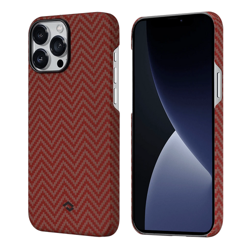 iPhone 13 Pro (6.1インチ) / 1500D 赤/オレンジM織り