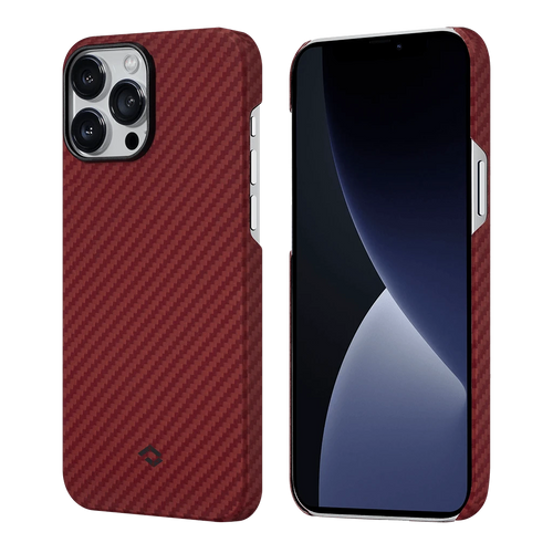 iPhone 13 Pro (6.1インチ) / 1500D 赤/オレンジツイル柄