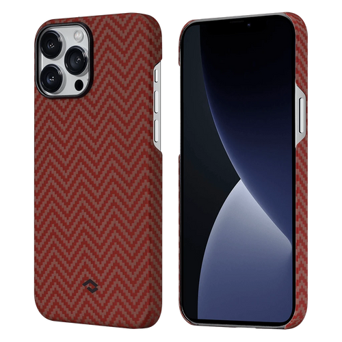 iPhone 13 Pro Max (6.7インチ) / 1500D 赤/オレンジM織り