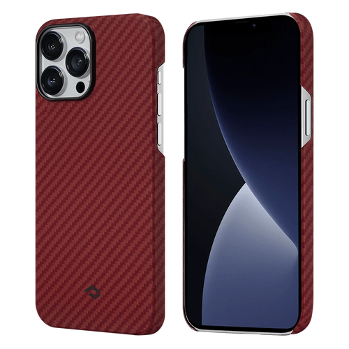 iPhone 13 Pro Max (6.7インチ) / 1500D 赤/オレンジツイル柄