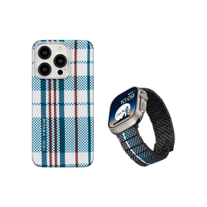 Weaving+|red-white-blue MagEZ Case 4 for iPhone 15 Series