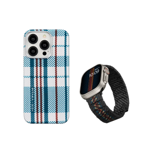 Weaving+|red-white-blue MagEZ Case 4 for iPhone 15 Series