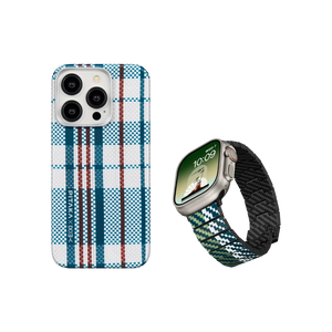 Weaving+|red-white-blue MagEZ Case 4 for iPhone 15 Series