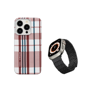 Weaving+|red-white-blue MagEZ Case 4 for iPhone 15 Series