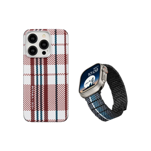 Weaving+|red-white-blue MagEZ Case 4 for iPhone 15 Series