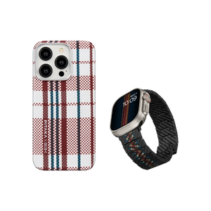 Weaving+|red-white-blue MagEZ Case 4 for iPhone 15 Series